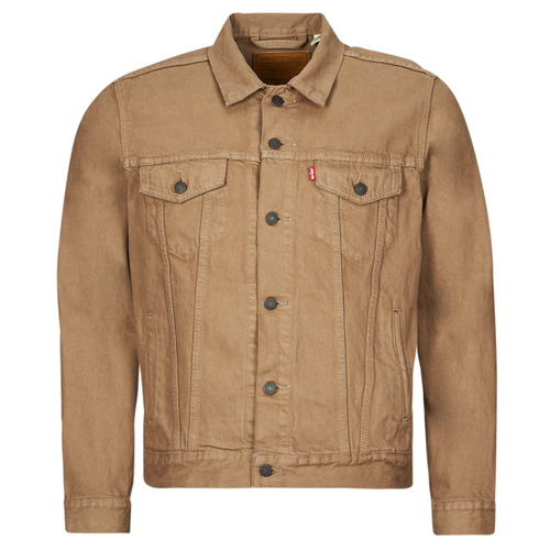 Textil Homem casacos de ganga Levi's THE TRUCKER JACKET Camel