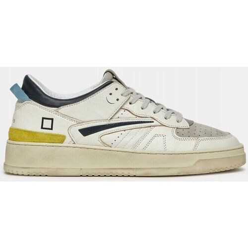 Sapatos Homem Sapatilhas Date M401-TO-CO-WA TORNEO COLORED-WHITE GREY Branco