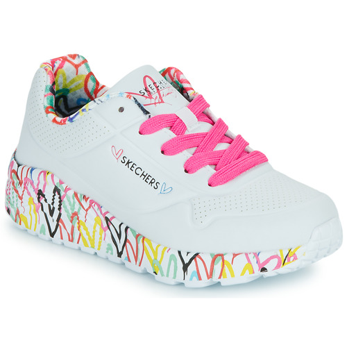 Sapatos Rapariga Sapatilhas Skechers UNO LITE Branco / Multicolor