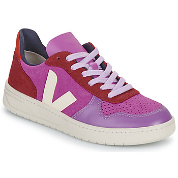 Sapatos Mulher Sapatilhas Veja V-10 Rosa / Vermelho