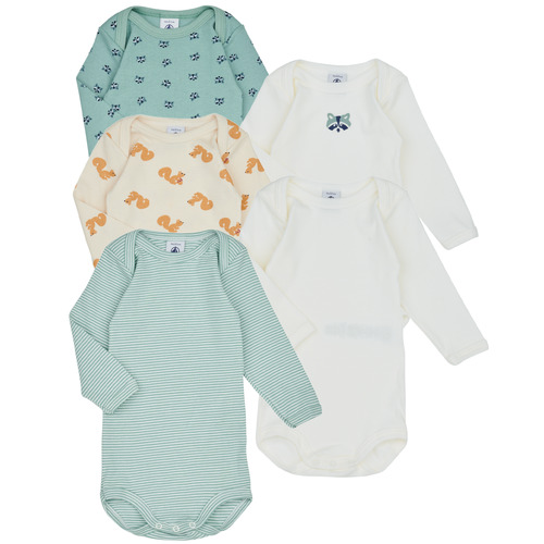 Textil Criança Bodies criança Petit Bateau BODY US ML RITON PACK X5 Multicolor