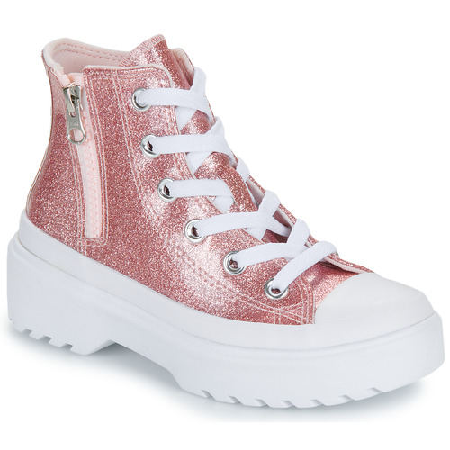 Sapatos Rapariga Sapatilhas de cano-alto Converse CHUCK TAYLOR ALL STAR LUGGED GLITTER Rosa