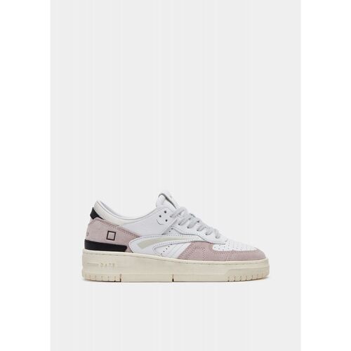 Sapatos Mulher Sapatilhas Date W411-TO-NT-WP-W8B WHITE-PINK Branco