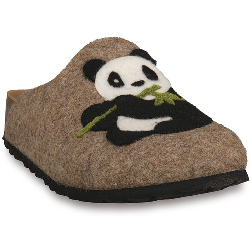 Sapatos Mulher Chinelos Bionatura FELTRO PANDA Castanho