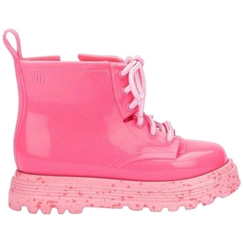 Sapatos Criança Botas Melissa MINI  Botas Bebé Coturno - Glitter Pink Rosa