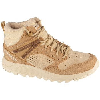 Sapatos Mulher Sapatos de caminhada Merrell Wildwood Mid Leather WP Bege