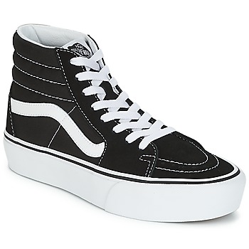 Sapatos Mulher Sapatilhas de cano-alto Vans SK8-Hi PLATFORM 2.1 Preto / Branco