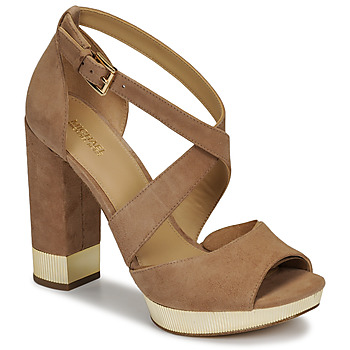 Pantofi Femei Sandale MICHAEL Michael Kors VALERIE PLATFORM Camel