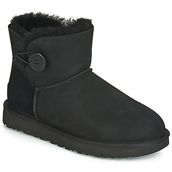 Pantofi Femei Ghete UGG MINI BAILEY BUTTON II Negru