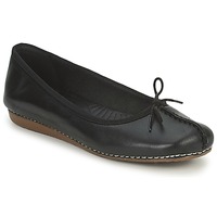 Pantofi Femei Balerin și Balerini cu curea Clarks FRECKLE ICE Negru