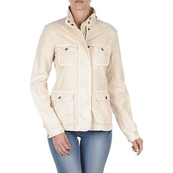 Îmbracaminte Femei Jachete Gant COTTON LINEN 4PKT JACKET CrÃ¨me