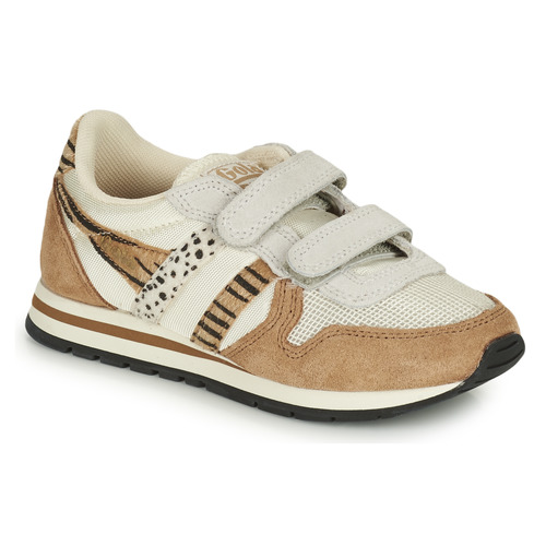 Pantofi Fete Pantofi sport Casual Gola DAYTONA SAFARI STRAP Alb / Maro