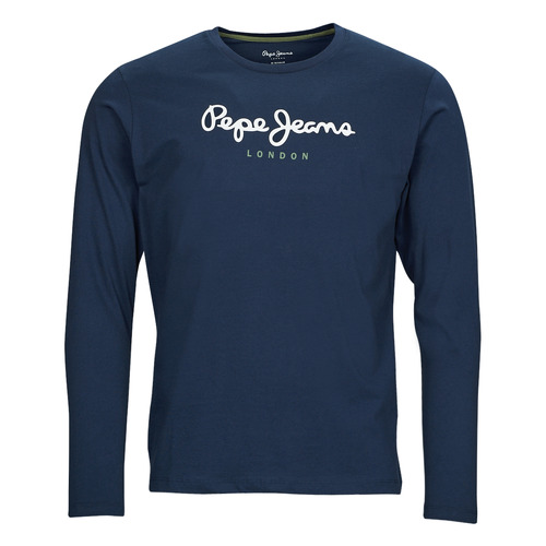 Îmbracaminte Bărbați Tricouri cu mânecă lungă  Pepe jeans EGGO LONG Albastru