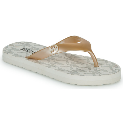 Pantofi Fete  Flip-Flops MICHAEL Michael Kors ENDINE STRIPE Bej / Auriu