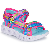 Pantofi Fete Sandale sport Skechers HEART LIGHTS SANDALS Roz / Albastru