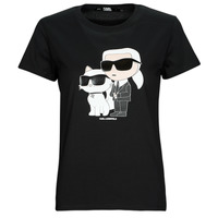 Îmbracaminte Femei Tricouri mânecă scurtă Karl Lagerfeld IKONIK 2.0 T-SHIRT Negru