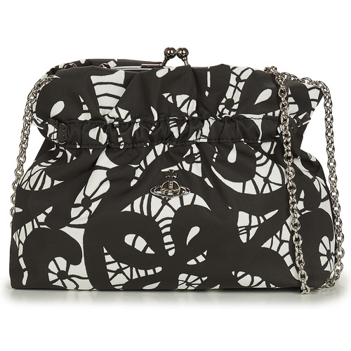 Genti Femei Genți  Banduliere Vivienne Westwood EVA SMALL CLUTCH Negru / Alb