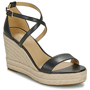 Pantofi Femei Sandale MICHAEL Michael Kors KAYLA WEDGE Negru