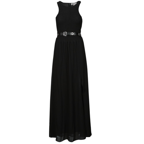 Îmbracaminte Femei Rochii lungi MICHAEL Michael Kors SMOCKED MAXI DRESS Negru / Alb