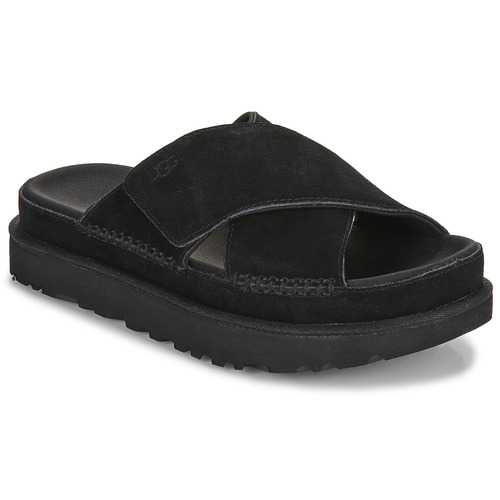 Pantofi Femei Șlapi UGG GOLDENSTAR CROSS SLIDE Negru