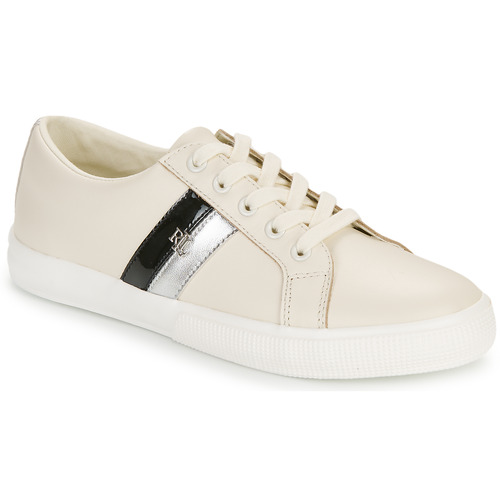 Pantofi Femei Pantofi sport Casual Lauren Ralph Lauren JANSON II-SNEAKERS-LOW TOP LACE Crem