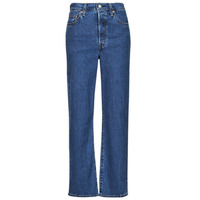 Îmbracaminte Femei Jeans drepti Levi's RIBCAGE STRAIGHT ANKLE Lightweight Albastru