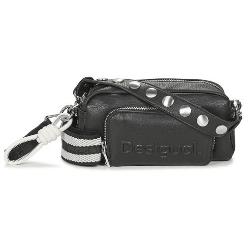 Genti Femei Genți  Banduliere Desigual BAG HALF LOGO FW24 PRADES CONT Negru