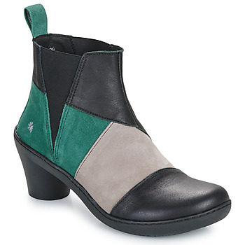 Pantofi Femei Botine Art ALFAMA Negru / Verde