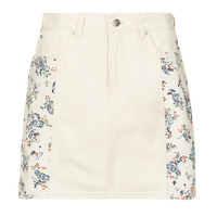 Îmbracaminte Femei Fuste Pepe jeans MINI SKIRT HW PAISLEY Bej / Înflorită