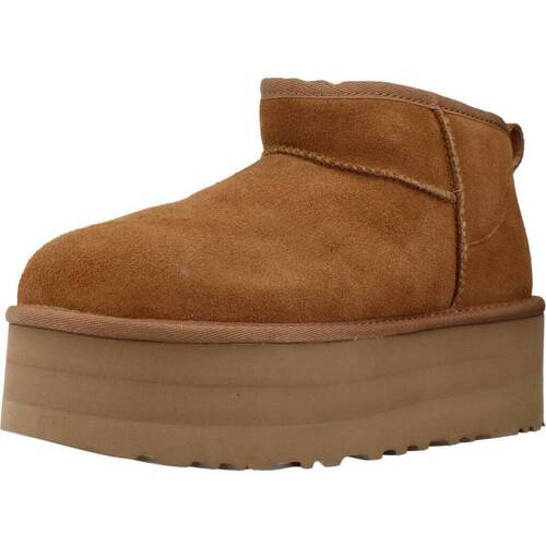 Pantofi Femei Cizme UGG CLASSIC ULTRA MINI PLATF Maro