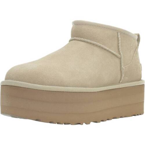 Pantofi Femei Cizme UGG CLASSIC ULTRA MINI PLATF Maro