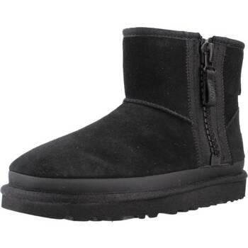 Pantofi Femei Cizme UGG W CLASSIC MINI ZIPPER TAPE Negru