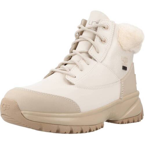 Pantofi Femei Cizme UGG W YOSE FLUFF V2 Bej