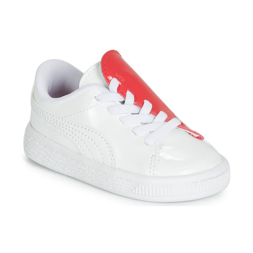 Skor Flickor Sneakers Puma INF B CRUSH PATENT AC.W-H Vit