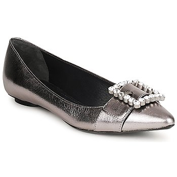 Skor Dam Ballerinor Marc Jacobs MJ19417 Silverfärgad