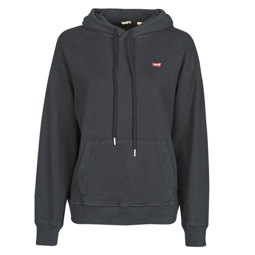 textil Dam Sweatshirts Levi's STANDARD HOODIE Svart