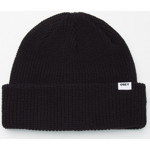 Accessoarer Herr Mössor Obey Bold organic beanie Svart