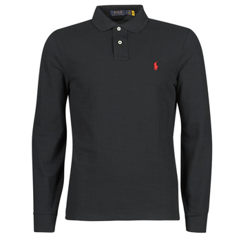 textil Herr Långärmade pikétröjor
 Polo Ralph Lauren POLO AJUSTE DROIT EN COTON BASIC MESH LOGO PONY PLAYER Svart