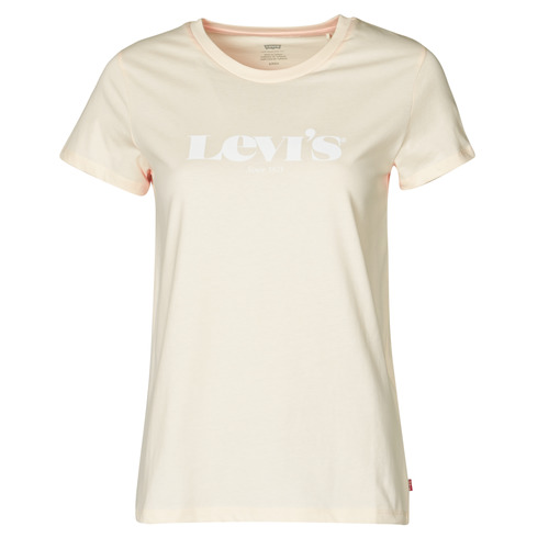 textil Dam T-shirts Levi's THE PERFECT TEE Beige