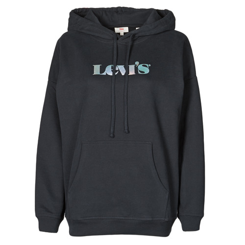 textil Dam Sweatshirts Levi's GRAPHIC RIDER HOODIE Svart