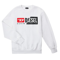 textil Barn Sweatshirts Diesel SGIRKCUTY OVER Vit