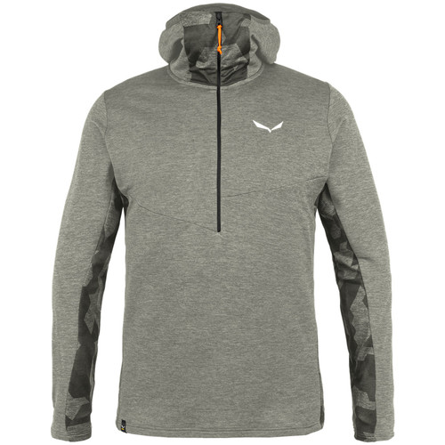 textil Herr Fleecetröja Salewa Bluza  Boe Merino Half-Zip 28201-0624 Grå