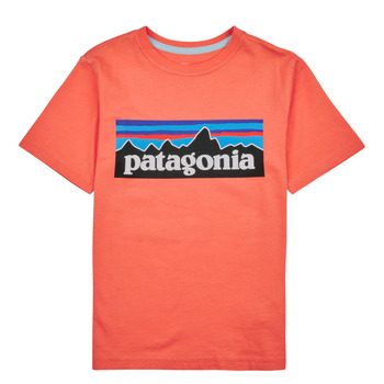 textil Barn T-shirts Patagonia BOYS LOGO T-SHIRT Korall