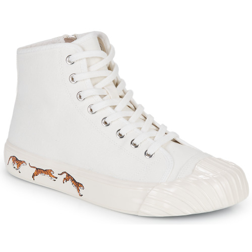 Skor Dam Höga sneakers Kenzo KENZOSCHOOL HIGH TOP SNEAKERS Vit