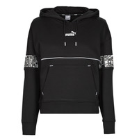 textil Dam Sweatshirts Puma PUMA POWER SAFARI Svart / Vit