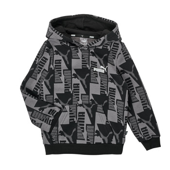 textil Pojkar Sweatshirts Puma PUMA POWER AOP HOODIE Grå