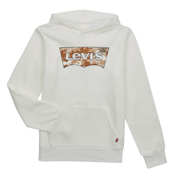 textil Pojkar Sweatshirts Levi's BATWING PRINT HOODIE Vit