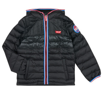 textil Pojkar Täckjackor Levi's COLORBLOCK PUFFER Svart