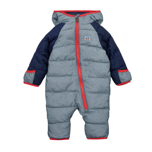 textil Pojkar Täckjackor Levi's BABY SNOWSUIT Marin / Grå