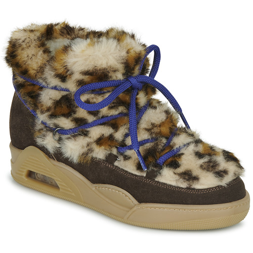 Skor Dam Boots Serafini MOON  LEO Leopard / Brun